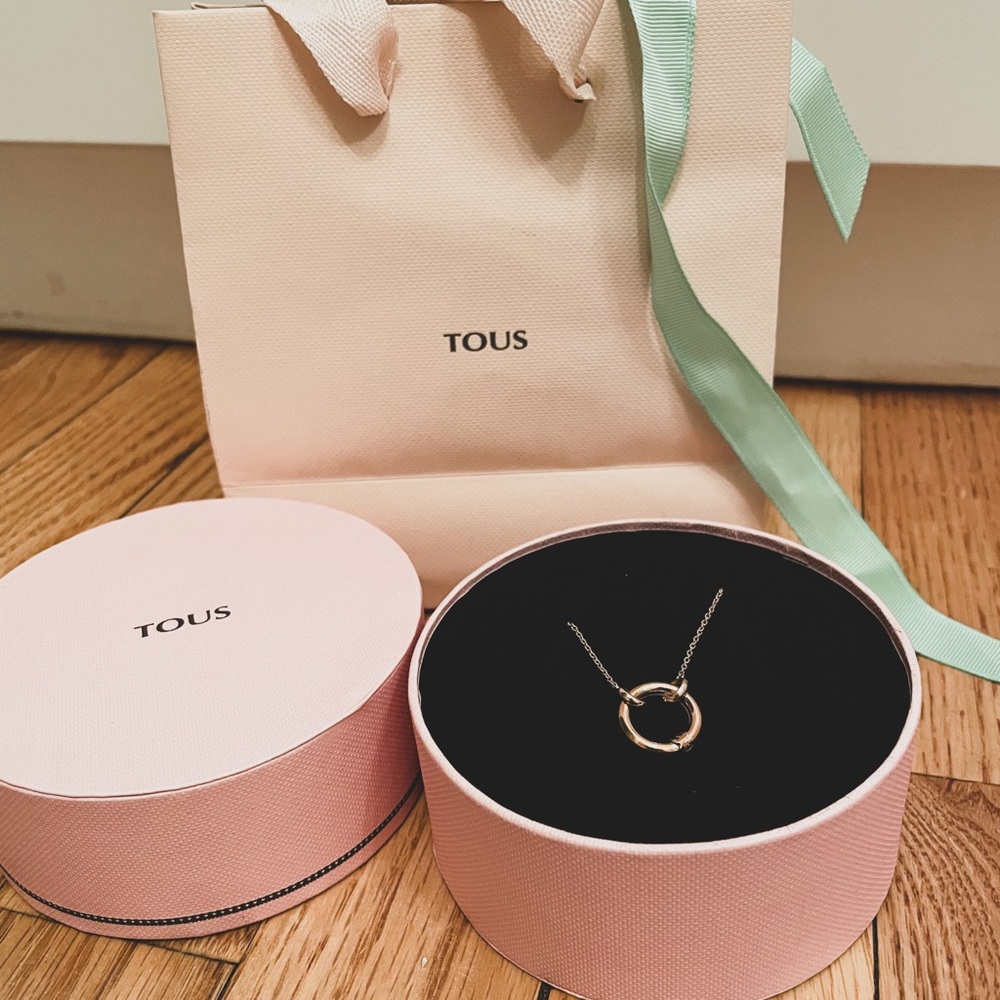 TOUS Hold Necklace in 18K Rose Gold Vermeil